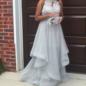 Gray Prom Dress